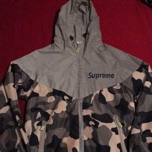 supreme camo reflective jacket